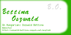 bettina oszwald business card